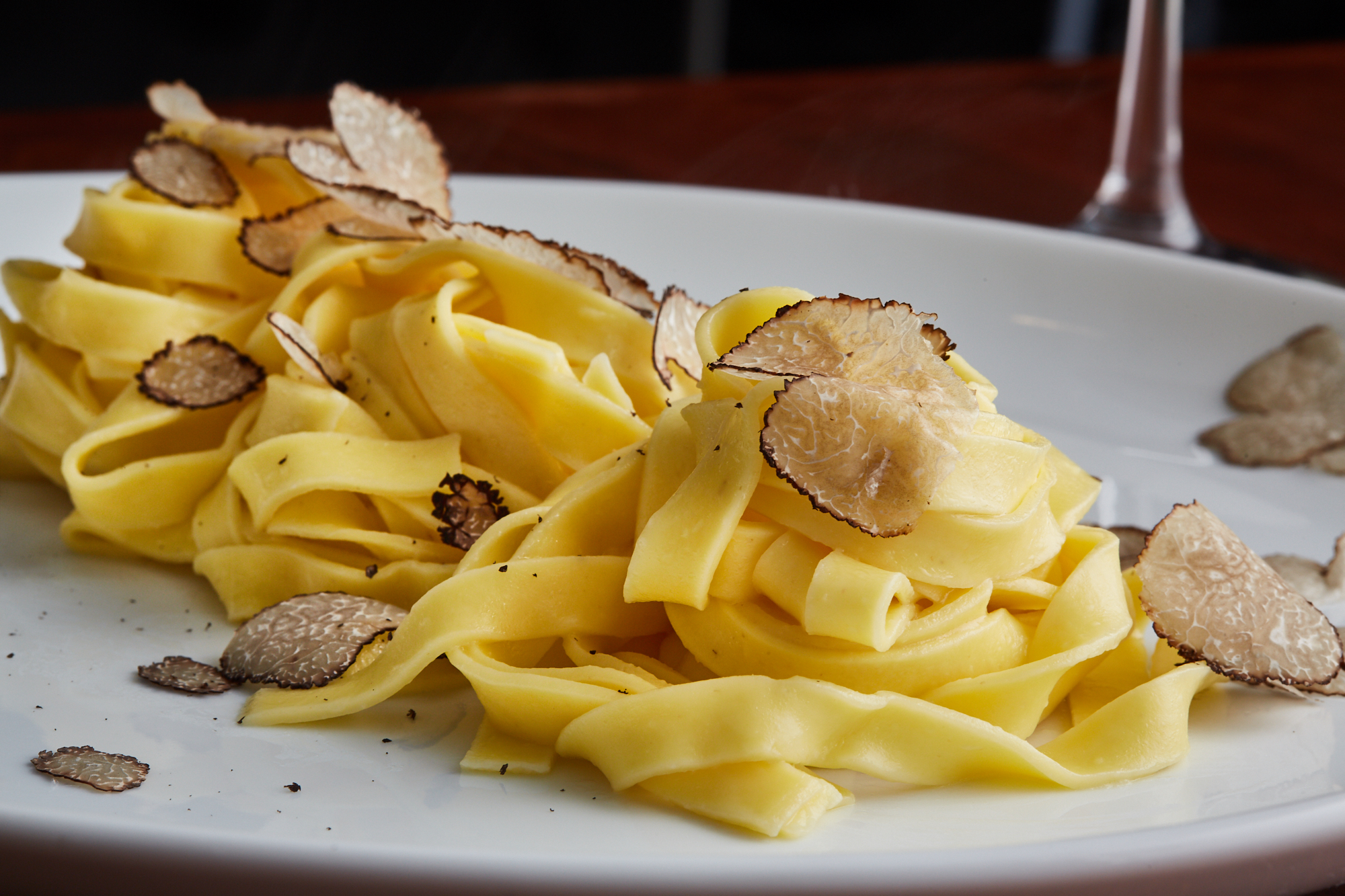 Saporita (pasta with porcini mushrooms and black truffles)
