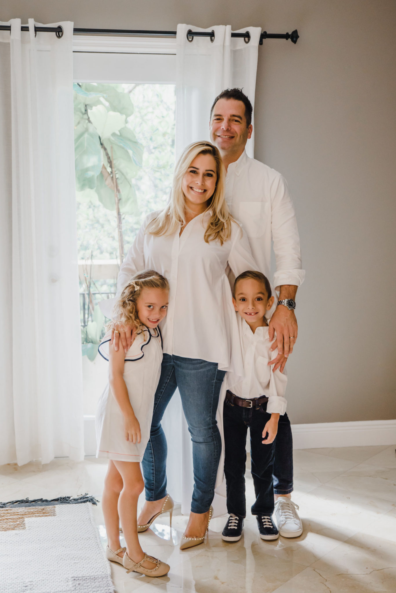 Stefanie with husband Matthew and children Julia and Patrick
