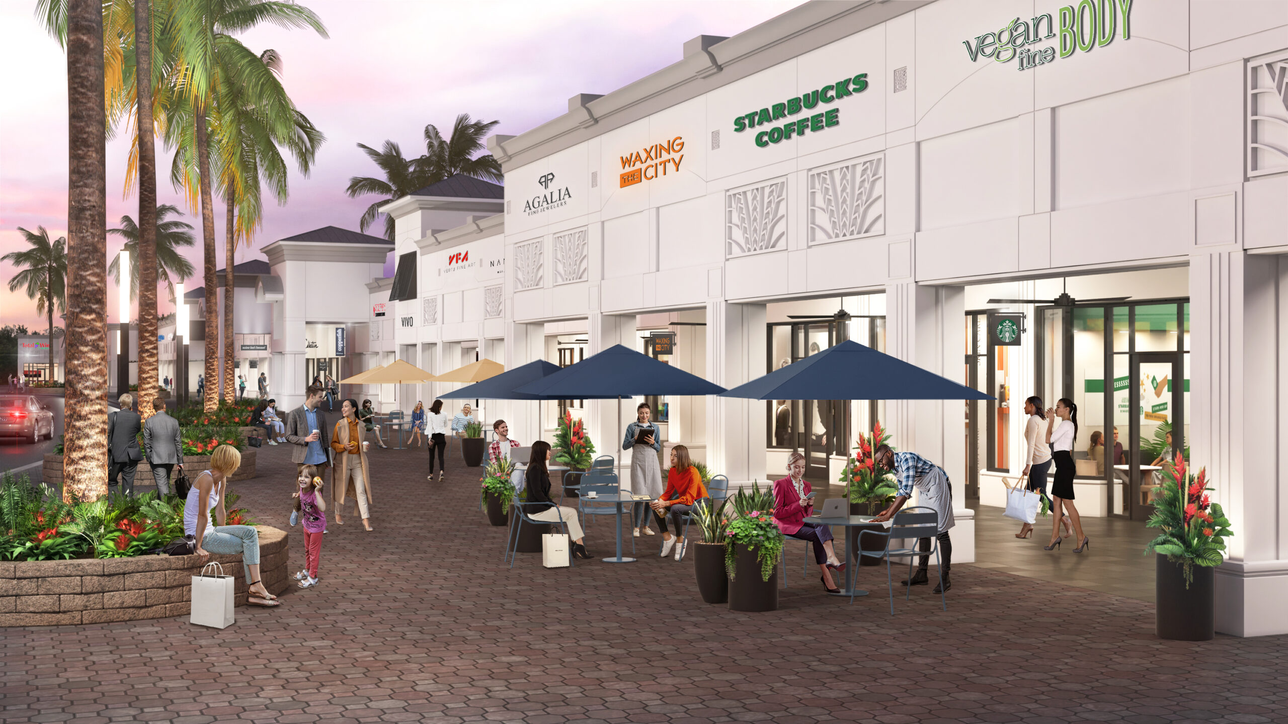 Boca Center_Retail Rendering